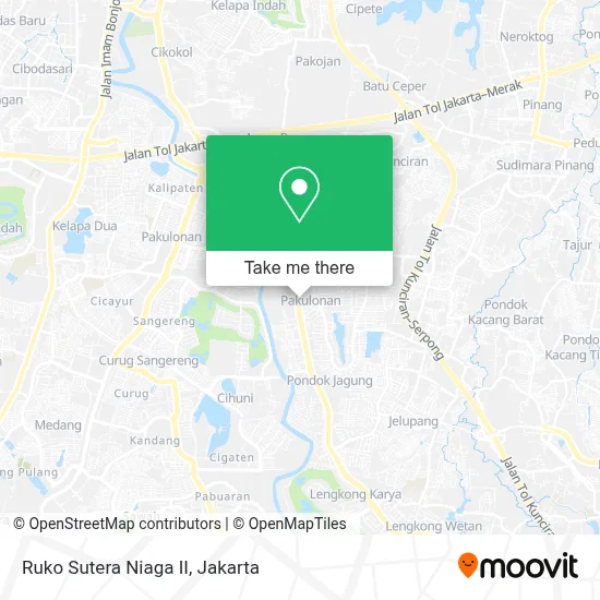 Ruko Sutera Niaga II map
