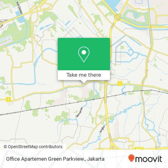 Office Apartemen Green Parkview. map