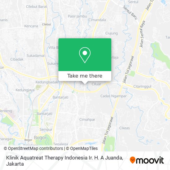 Klinik Aquatreat Therapy Indonesia Ir. H. A Juanda map