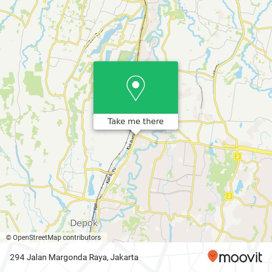 294 Jalan Margonda Raya map