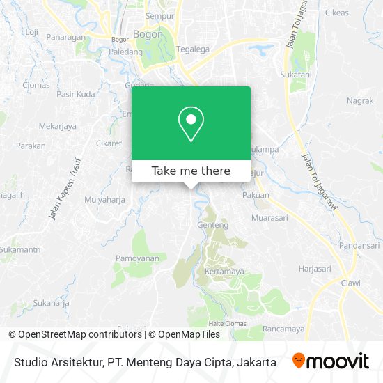 Studio Arsitektur, PT. Menteng Daya Cipta map