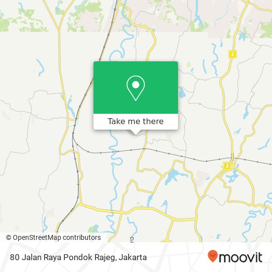 80 Jalan Raya Pondok Rajeg map