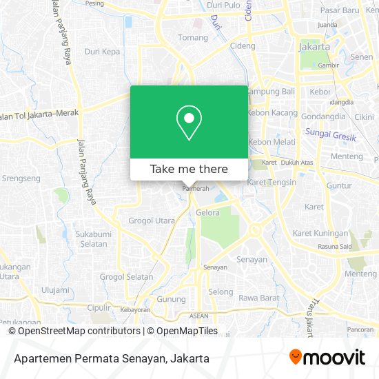 Apartemen Permata Senayan map