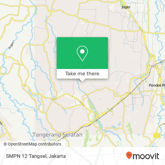 SMPN 12 Tangsel map