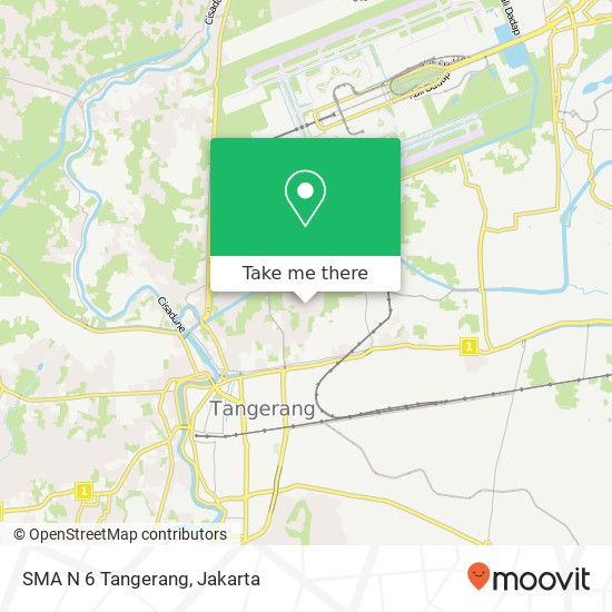 SMA N 6 Tangerang map