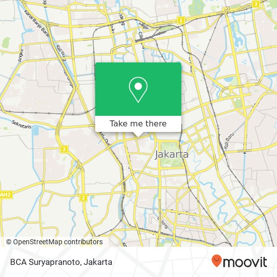 BCA Suryapranoto map