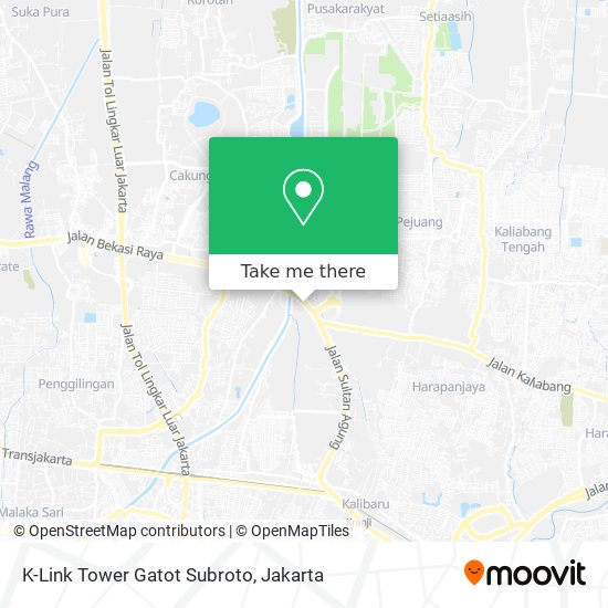 K-Link Tower Gatot Subroto map