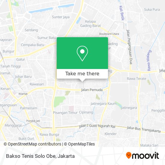 Bakso Tenis Solo Obe map