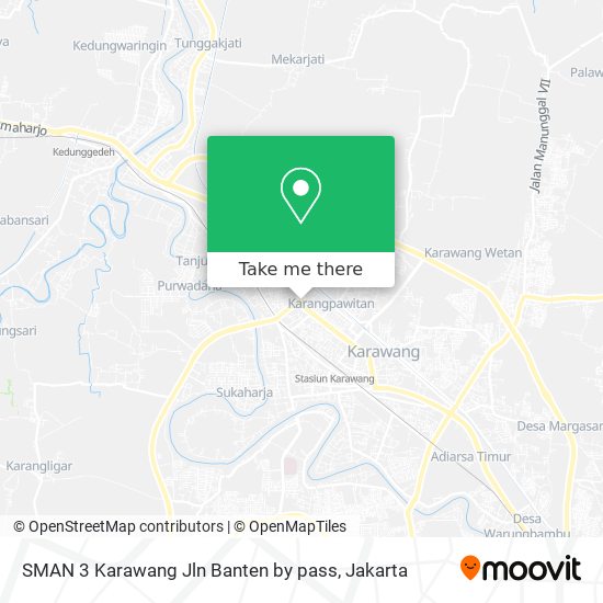 SMAN 3 Karawang Jln Banten by pass map