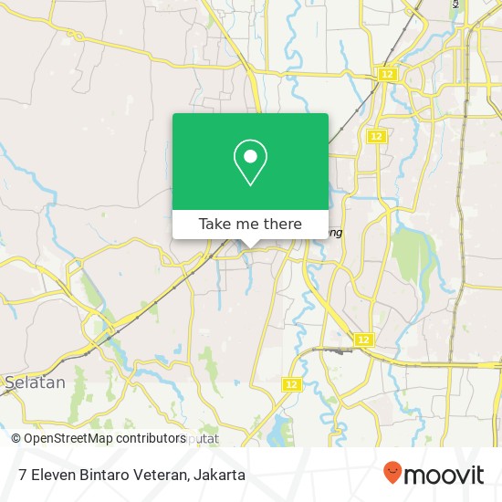 7 Eleven Bintaro Veteran map