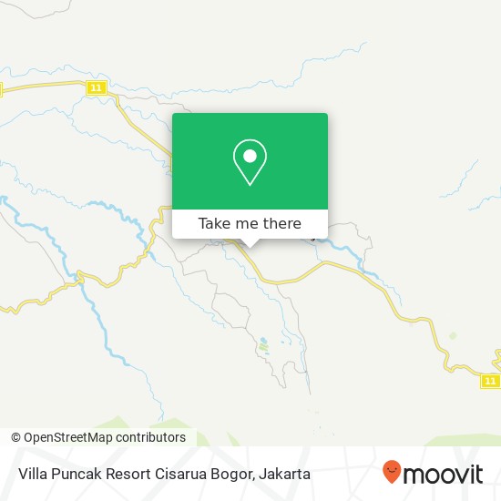 Villa Puncak Resort Cisarua Bogor map