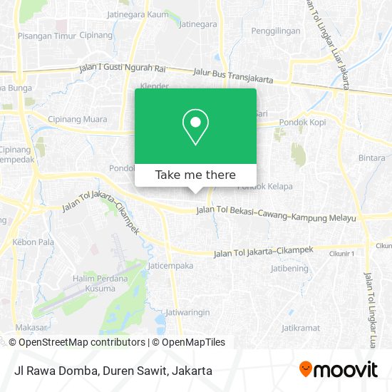 Jl Rawa Domba, Duren Sawit map