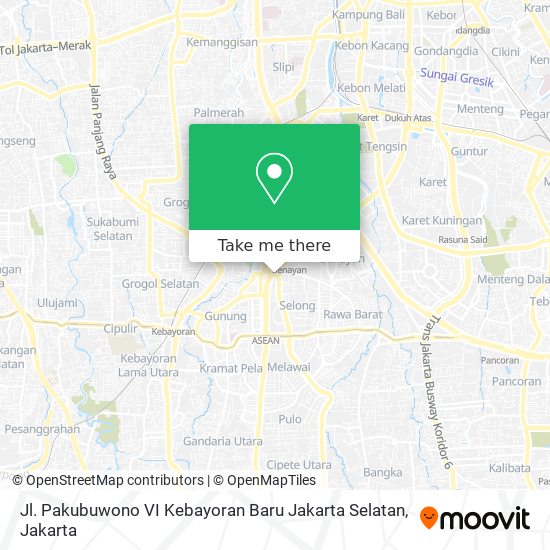 Jl. Pakubuwono VI Kebayoran Baru Jakarta Selatan map