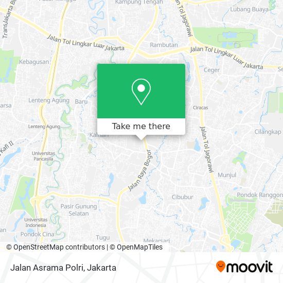 Jalan Asrama Polri map