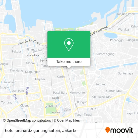hotel orchardz gunung sahari map