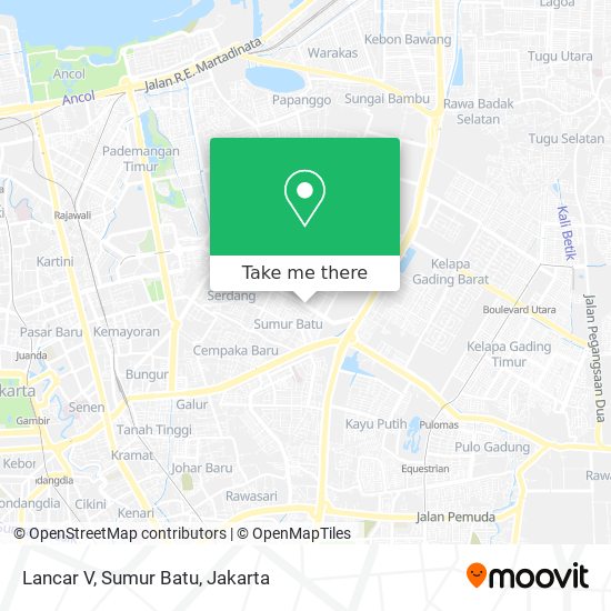 Lancar V, Sumur Batu map