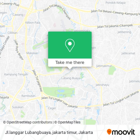 Jl.langgar Lubangbuaya, jakarta timur map