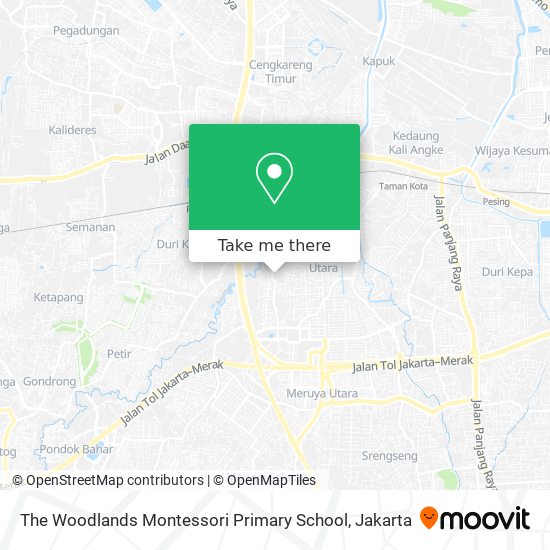 The Woodlands Montessori Primary School map