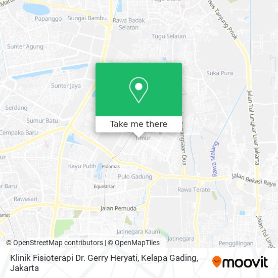 Klinik Fisioterapi Dr. Gerry Heryati, Kelapa Gading map