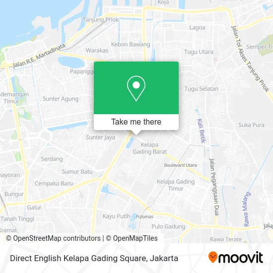 Direct English Kelapa Gading Square map