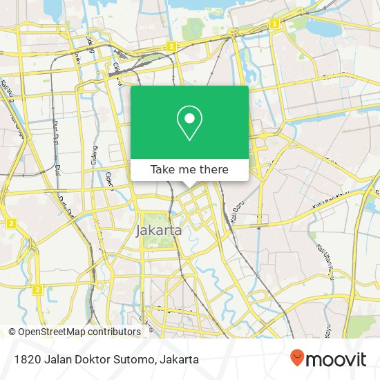 1820 Jalan Doktor Sutomo map