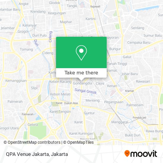 QPA Venue Jakarta map
