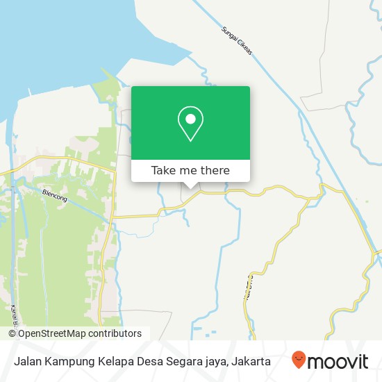 Jalan Kampung Kelapa Desa Segara jaya map