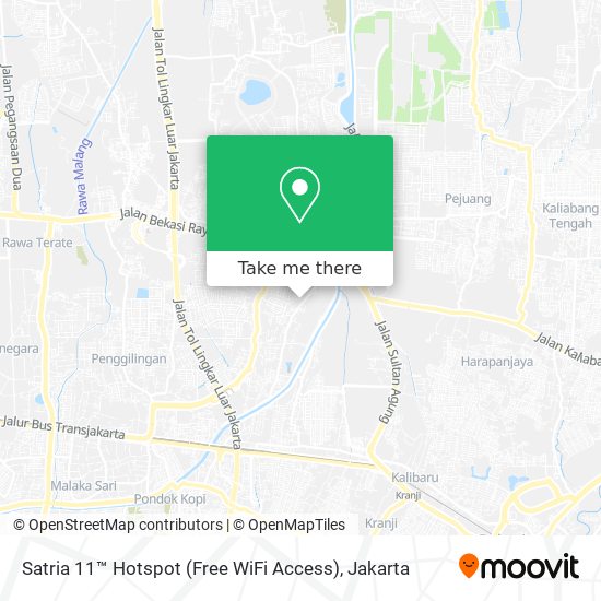 Satria 11™ Hotspot (Free WiFi Access) map