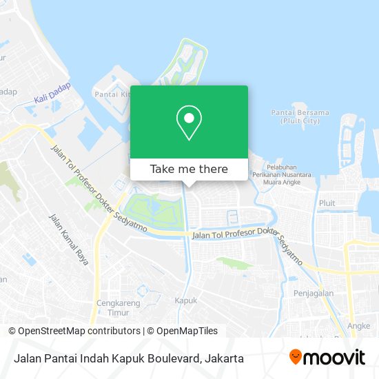 Jalan Pantai Indah Kapuk Boulevard map