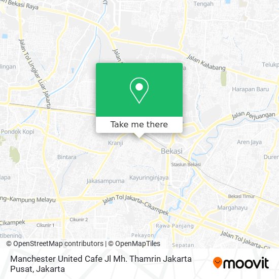 Manchester United Cafe Jl Mh. Thamrin Jakarta Pusat map