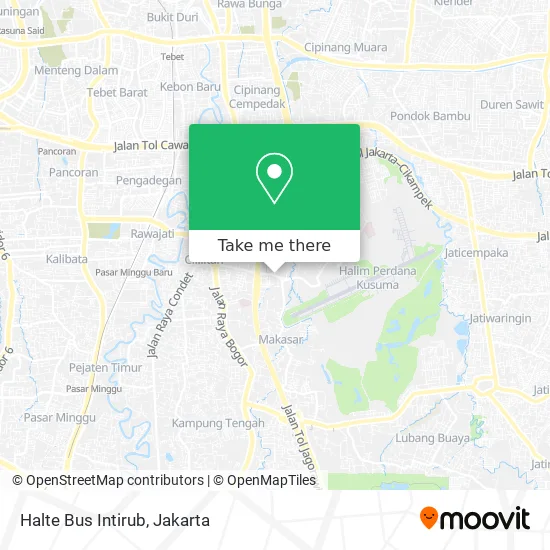 Halte Bus Intirub map