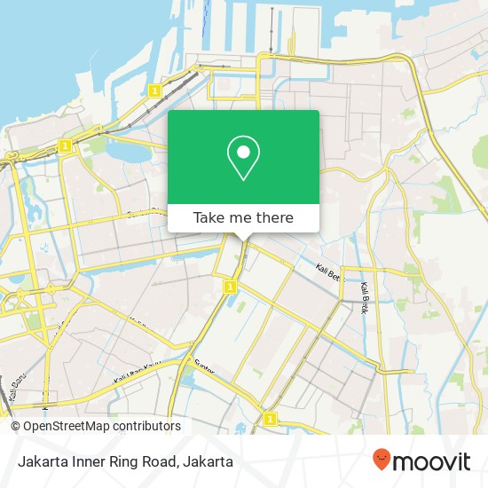 Jakarta Inner Ring Road map