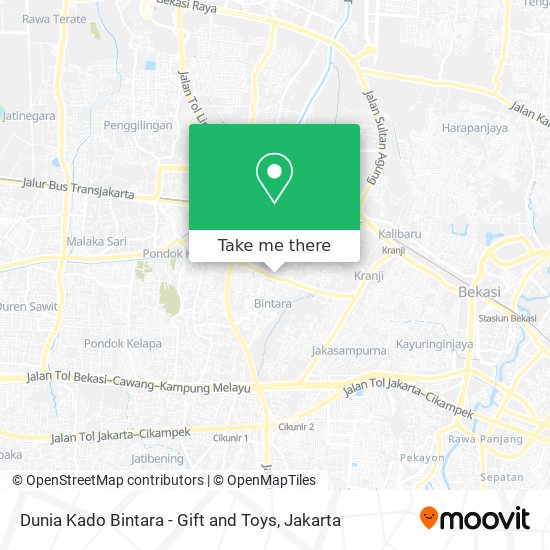 Dunia Kado Bintara - Gift and Toys map