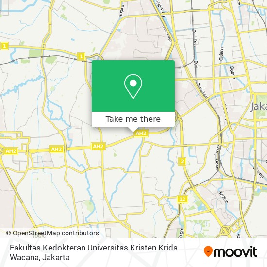 Fakultas Kedokteran Universitas Kristen Krida Wacana map