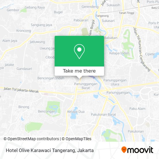 Hotel Olive Karawaci Tangerang map