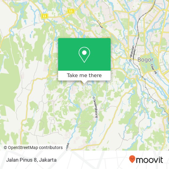 Jalan Pinus 8 map