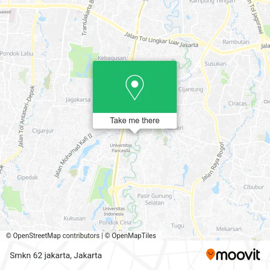 Smkn 62 jakarta map