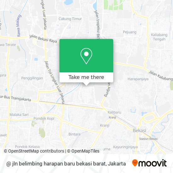 @ jln belimbing harapan baru bekasi barat map