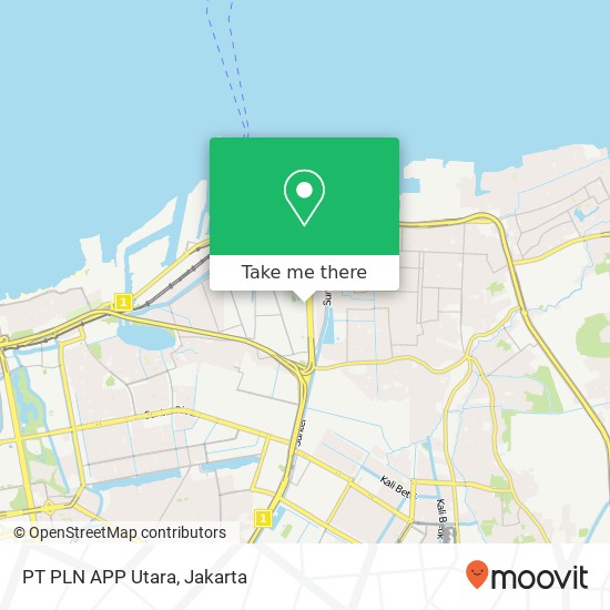 PT PLN APP Utara map