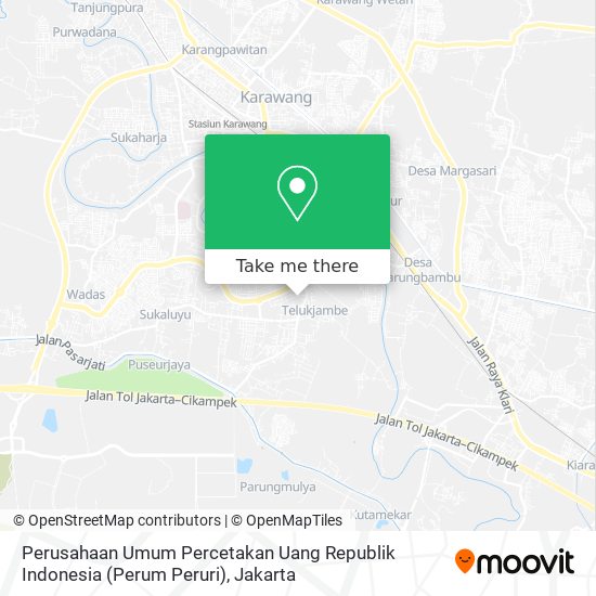Perusahaan Umum Percetakan Uang Republik Indonesia (Perum Peruri) map