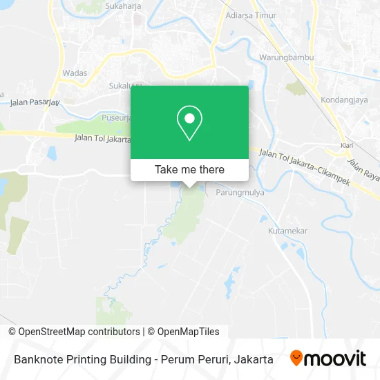 Banknote Printing Building - Perum Peruri map