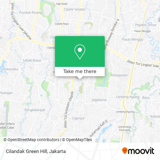 Cilandak Green Hill map