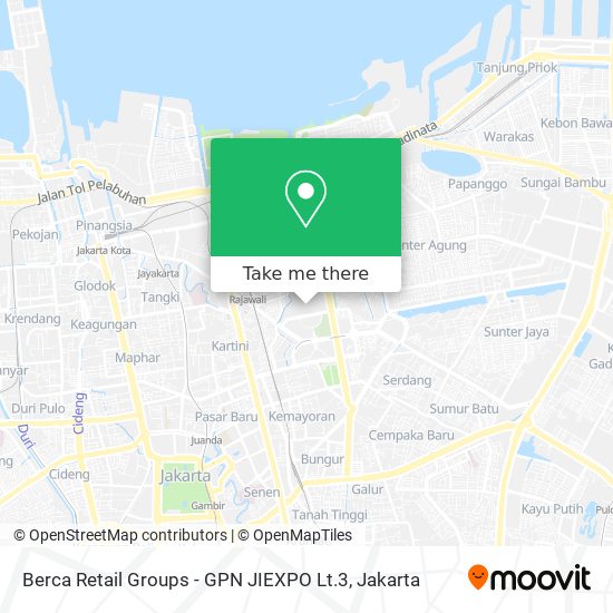 Berca Retail Groups - GPN JIEXPO  Lt.3 map
