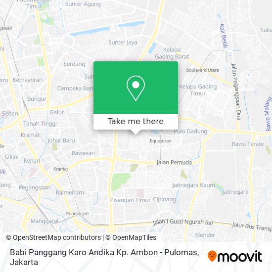 Babi Panggang Karo Andika Kp. Ambon - Pulomas map