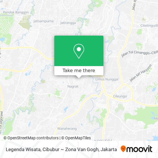 Legenda Wisata, Cibubur ~ Zona Van Gogh map
