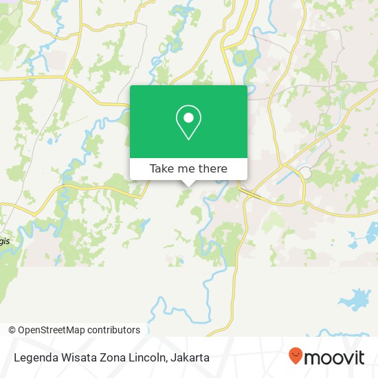 Legenda Wisata Zona Lincoln map