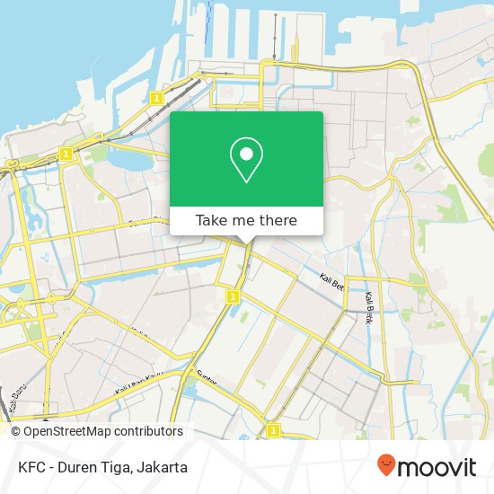 KFC - Duren Tiga map