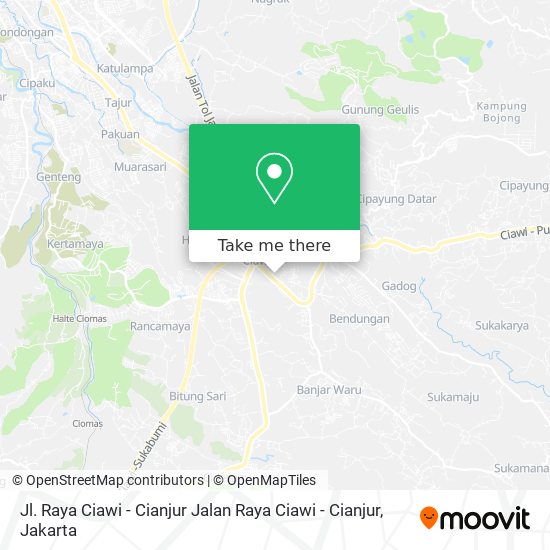 Jl. Raya Ciawi - Cianjur Jalan Raya Ciawi - Cianjur map