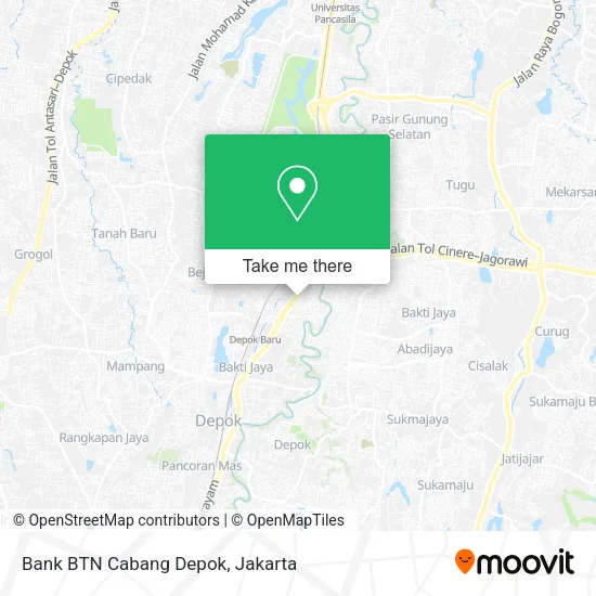 Bank BTN Cabang Depok map