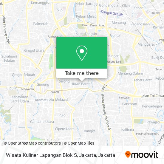 Wisata Kuliner Lapangan Blok S, Jakarta map